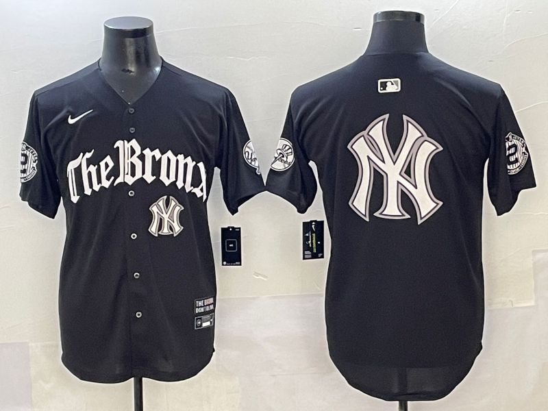 Men 2025 New York Yankees Blank Black Five generations Joint Name Nike MLB Jersey style 25